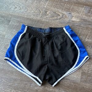 Calvin Klein Black and Blue Athletic Shorts
